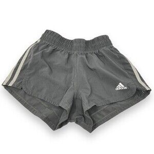 Adidas Gray Girl Unlined Athletic Shorts Girl Sz. M
